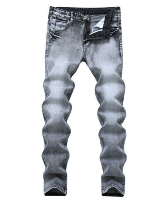 Slim Fit Distressed Vintage Men's Jeans