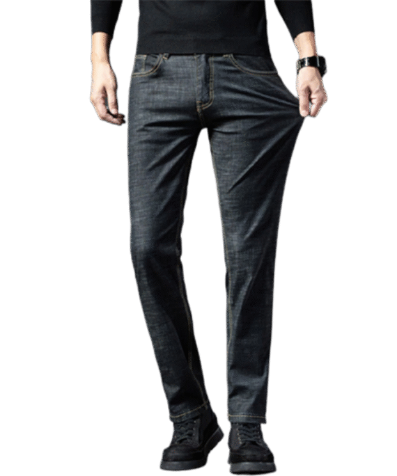 Causal Slim Fit Straight Denim Jeans
