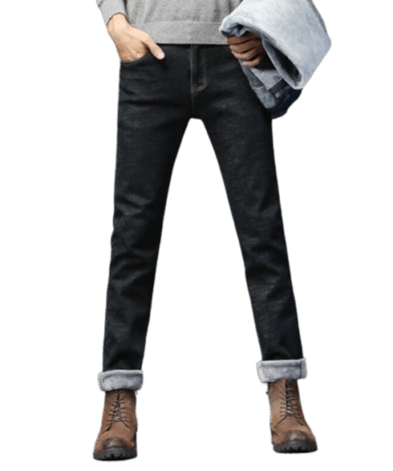 Winter Warm Stretch Denim Jeans