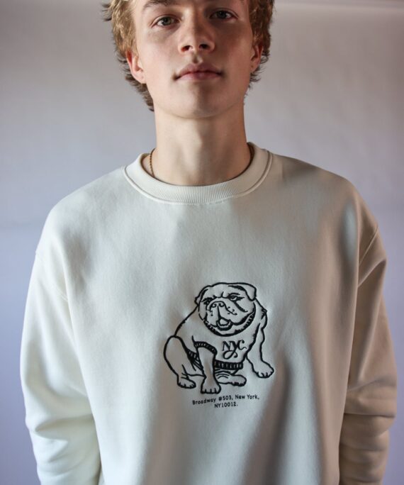 Embroidered NYC Bulldog Sweatshirt